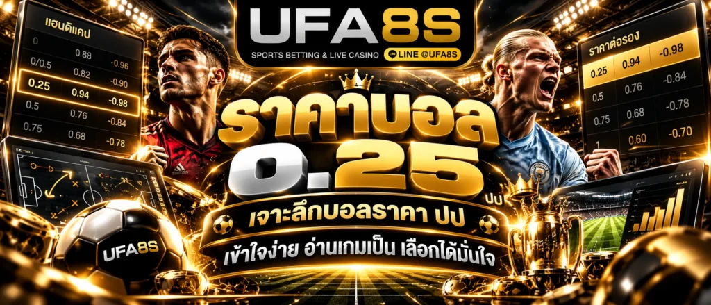 ราคาบอล 0.25