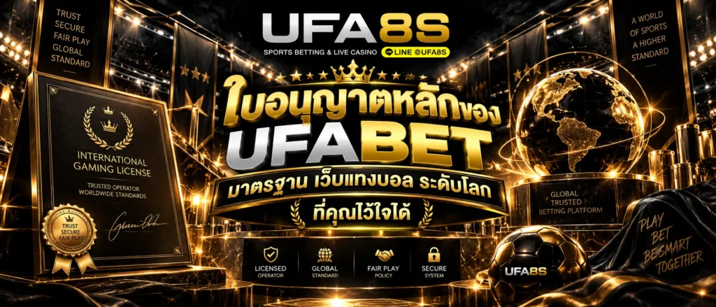ใบอนุญาตหลักของ UFABET